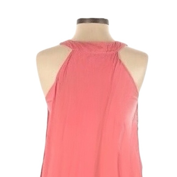 Anthropologie FP One Pink Sequin Crochet Tunic Top XS Boho Layered Asymmetrical - Picture 5 of 8